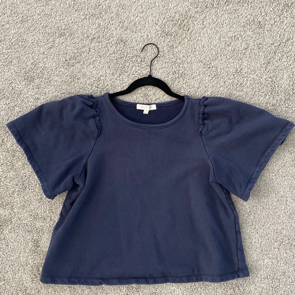 eri + ali puff sleeve tee blouse